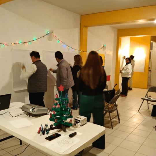 taller didáctico al interior del salón de fiestas y eventos los girasoles